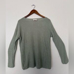 Lou & Grey Sage Green sweater Women’s Size S Long Slevee
